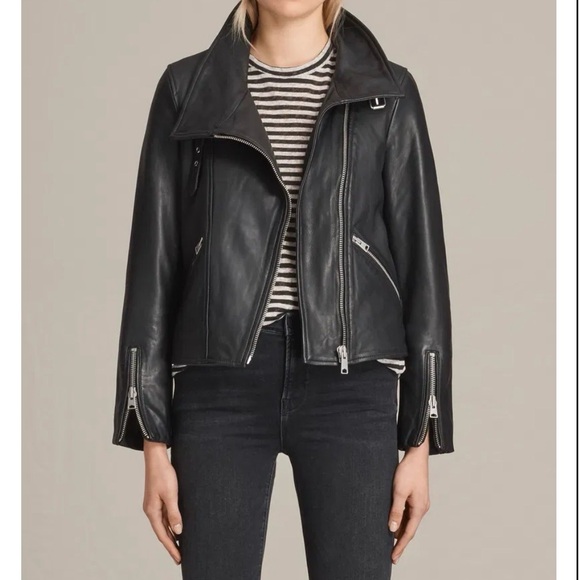 All Saints Jackets & Blazers - All saints leather jacket size 2